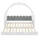 preview thumbnail 7 of 10, Twin Size Stretchable Vaulted Wood Roof Bed with Safety Guardrail