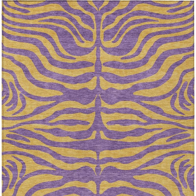 HomeRoots Animal Print Transitional Rectangle Outdoor Rug