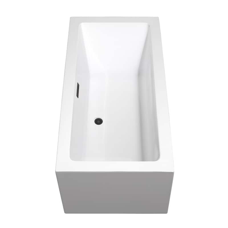 Wyndham Collection Melody 60" Free Standing Acrylic Soaking Tub with