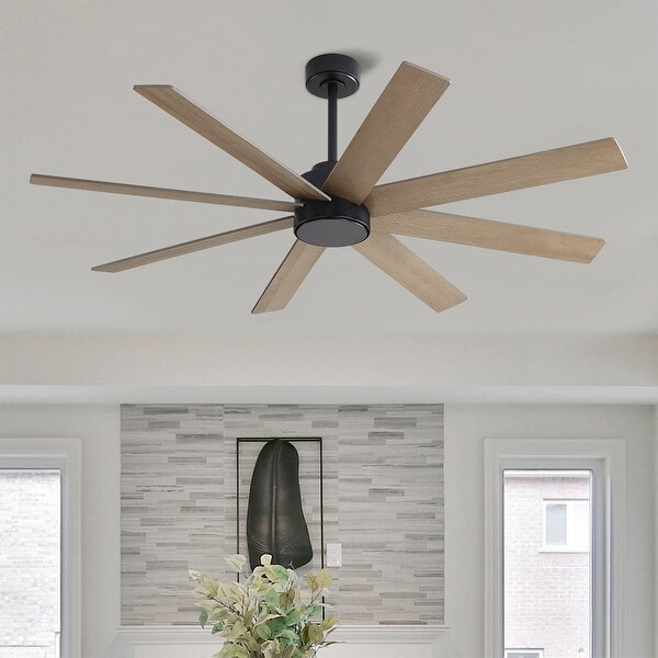 MLiAN 60 in. 8-Plywood Blades Indoor Ceiling Fan With Remote