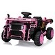 preview thumbnail 1 of 25, 24V Ride On Dump Truck,2 Seater Ride On Construction Vehicle with Remote Control Pink