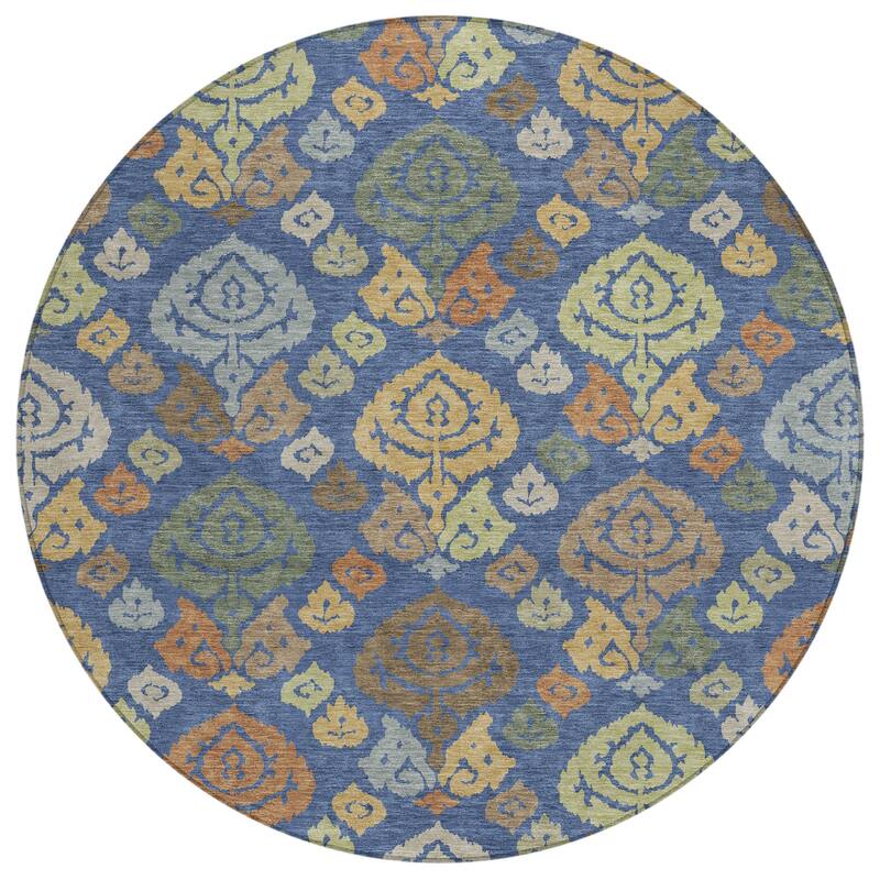 Machine Washable Indoor/ Outdoor Casual Zona Chantille Rug