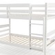 preview thumbnail 22 of 24, Solid Wood Twin Over Twin Bunk Bed with Guardrails and Ladder