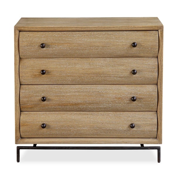 slide 2 of 8, Uttermost Millard Curved 4 Drawer Chest