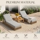 preview thumbnail 41 of 112, Patio Recline Chairs Adjustable Chaise Lounge with Cushions (Set of 2)