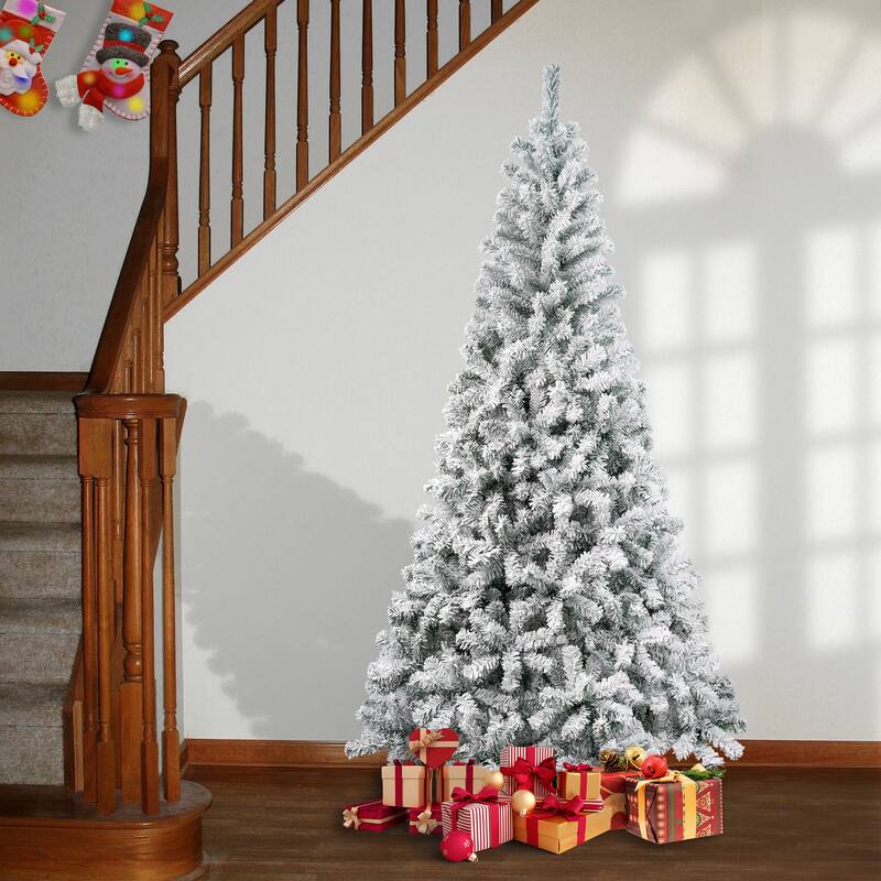National Tree Company 7.5 ft. Acacia Flocked Tree - 7.5 Foot
