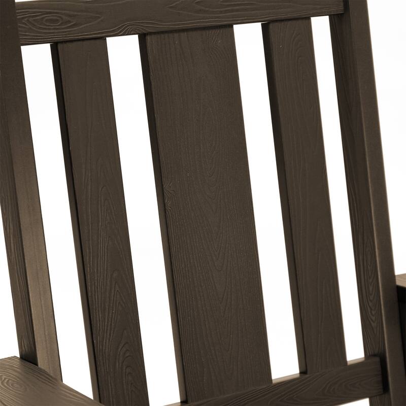 Eco-Friendly Plastic Outdoor Adirondack Rocking Chairs For Porch Set of 2