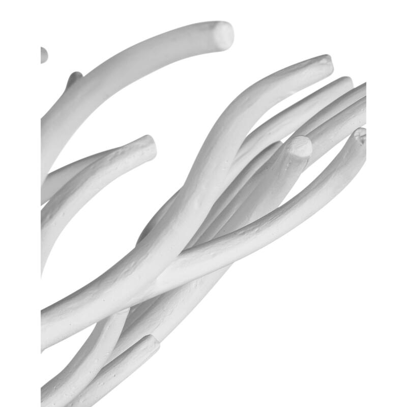 Currey & Company Snowfall Semi-Flush - 11.5"h x 21.5"dia