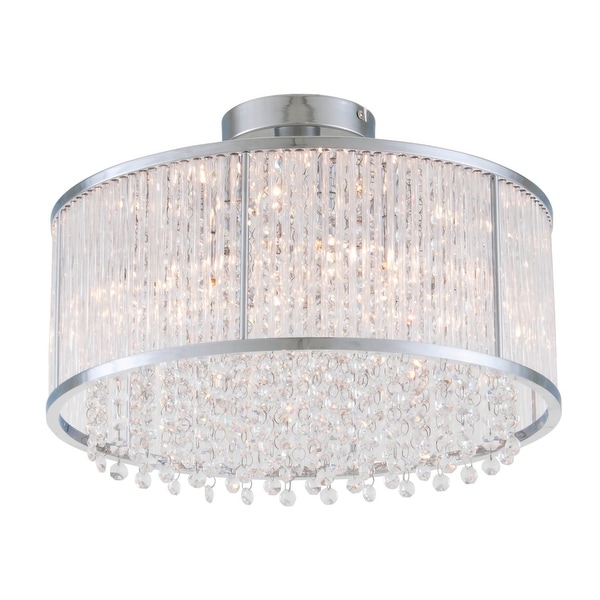 Dvi Lighting Dvp8511 Spar 3 Light Semi Flush Ceiling Fixture Chrome Clear Crystal N A Dvi Lighting Dvp8511 Spar 3 Light Semi Flush Ceiling Fixture Chrome Clear Crystal N A
