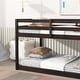 preview thumbnail 14 of 18, Elegant Twin over Twin Wooden Bunk Kids Bed with Ladder and Safety Guardrail,Storage Space