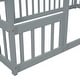 preview thumbnail 15 of 16, Twin Floor House Bed with Fence,Guardrails