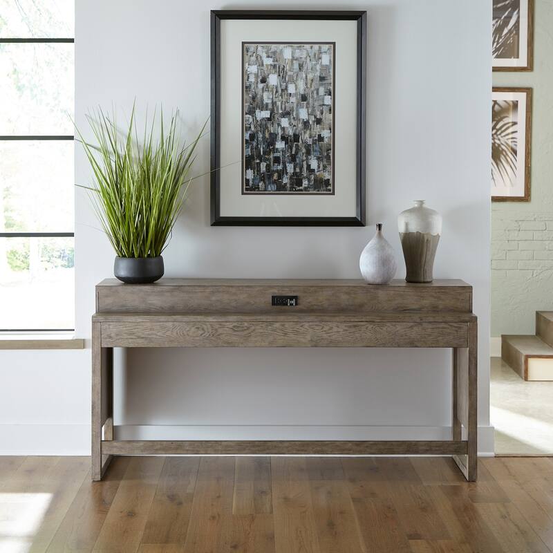 Bartlett Field Dusty Taupe 4 Piece Console Bar Table Set