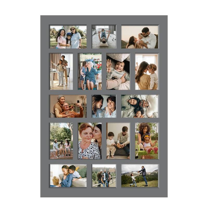 Rustic 17-Pack 4x6 Collage Frame 26.2x18.4 Inch Picture Frames Collage Wall Decor