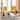 Modern Chenille Glider Wood Upholstered Rocking Chairs Set of 2