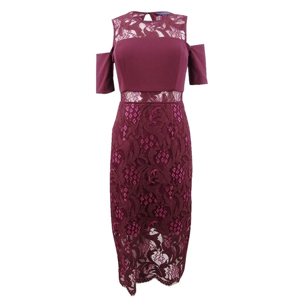 mixed media bodycon dress