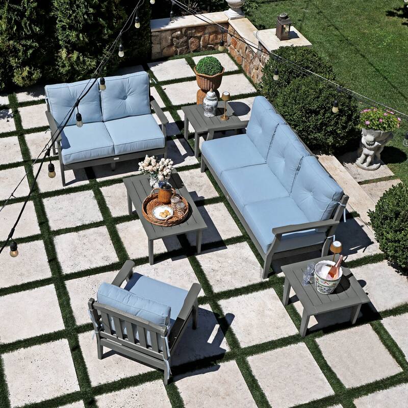 HIGHWOOD Lehigh 6-Piece Grand Deep Seating Set