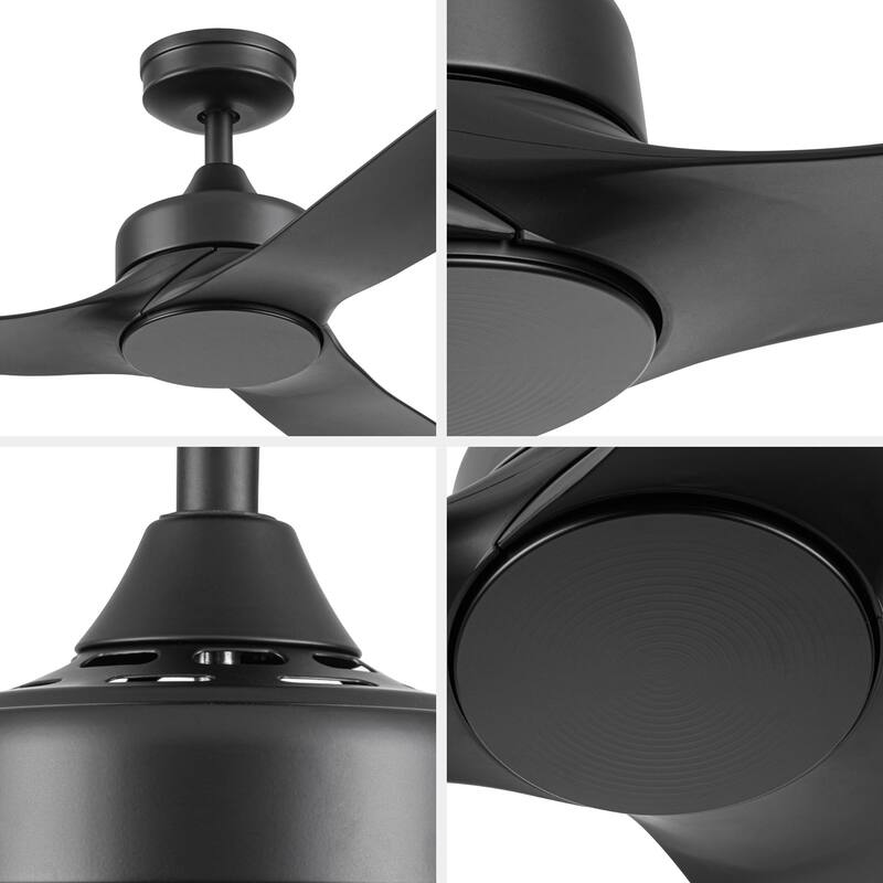 52" Honeywell Lynton Indoor/Outdoor Ceiling Fan with Color Changing LED Light, Remote Control, High Performance Blades