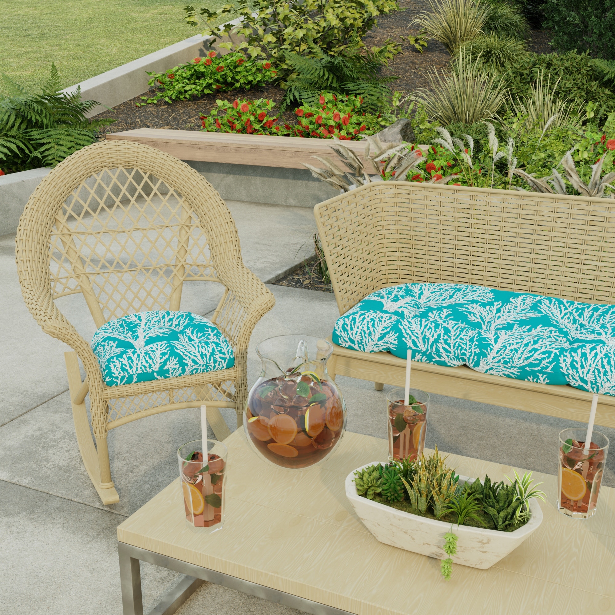 Mainstays Outdoor Chair Cushions Turquoise Mainstays Walmart Patio  Furniture Pillows Wicker Chair Cushions