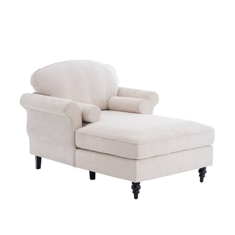 43.3" Chenille Upholstered Sofa Lounge Chair