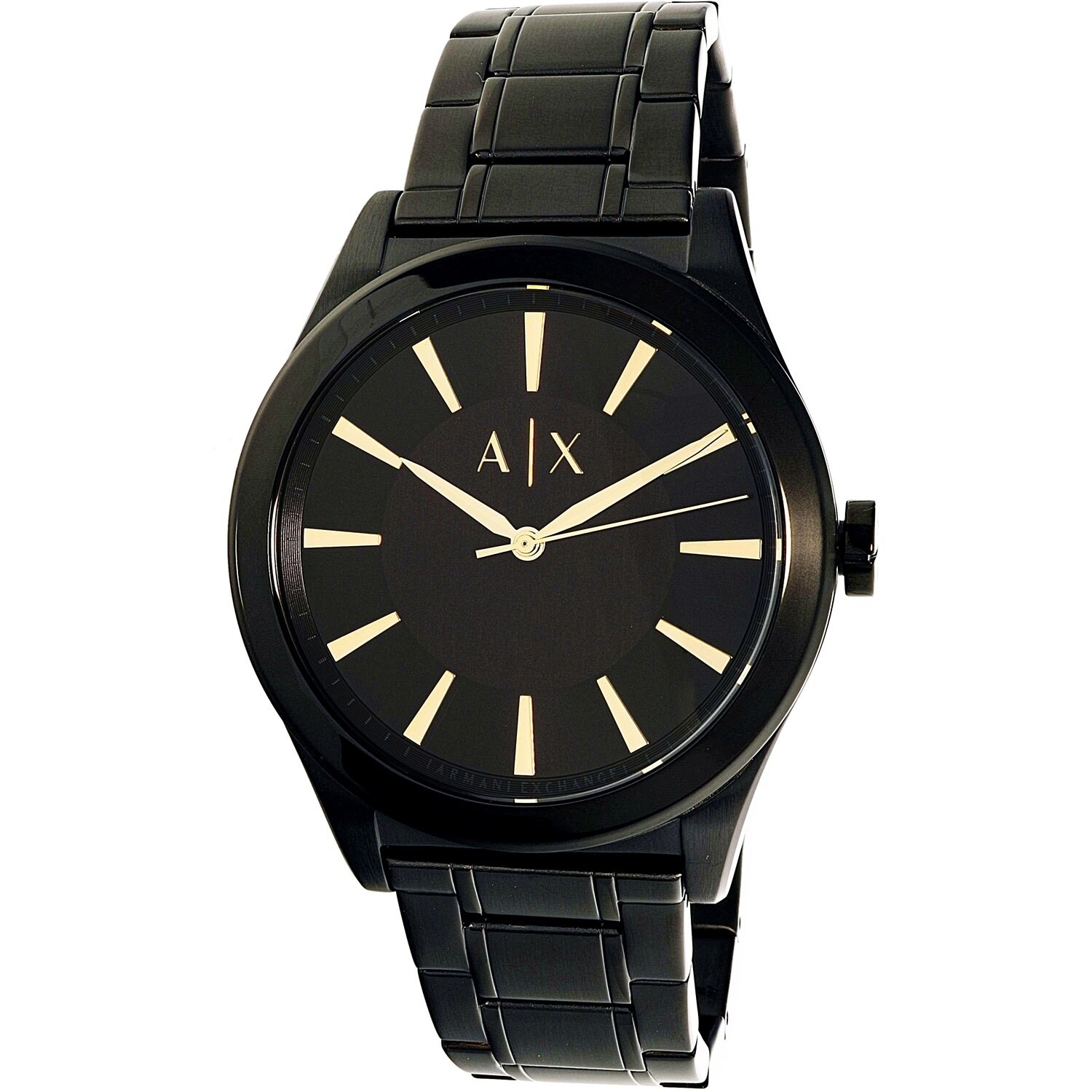 armani exchange watch black stainless steel