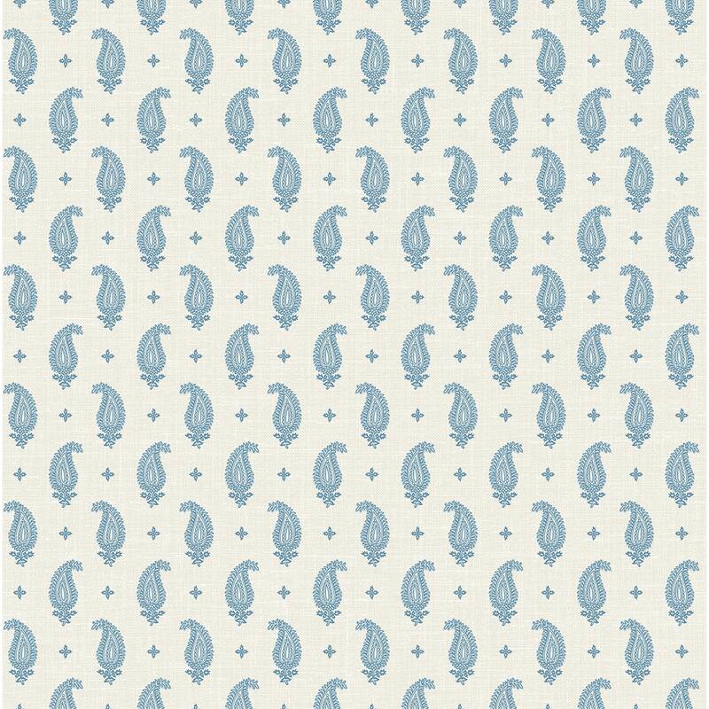 Seabrook Designs Maia Paisley Nonwoven Unpasted Wallpaper