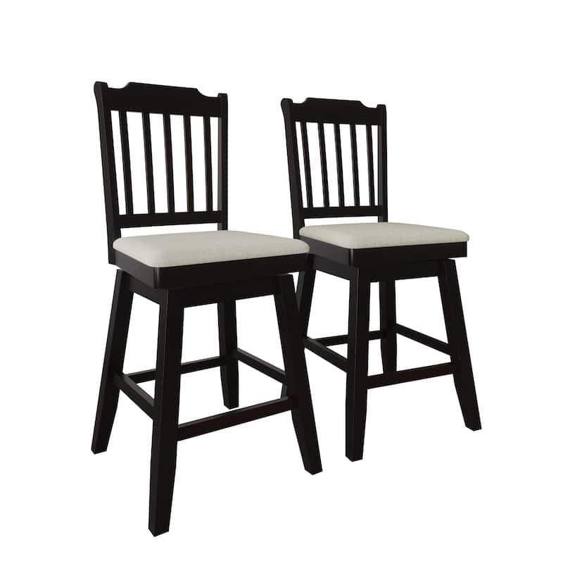 CraftPorch Classic Swivel Counter Chairs with Round Table