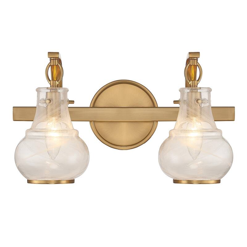 Savoy House 8-4417-2 Adams 2 Light 16" Wide Vanity Light - Warm Brass