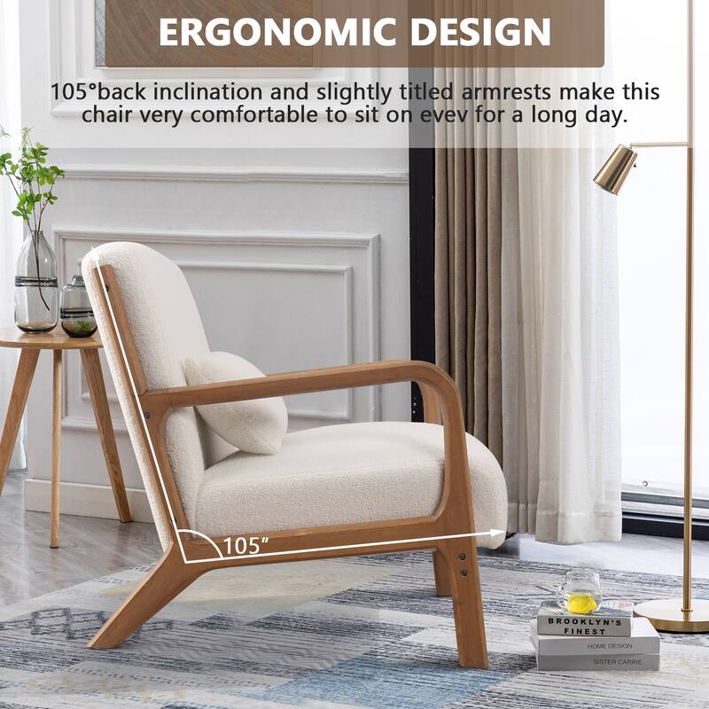 Aston Modern Solid wood Accent Chair for Living Room