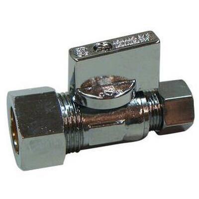 PROFLO 5/8" x 3/8" Quarter Turn Straight Valve