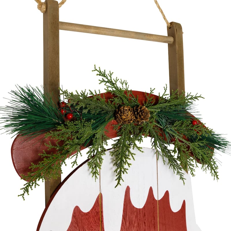 Snow Sled Merry Christmas Porch Sign - 55.75"