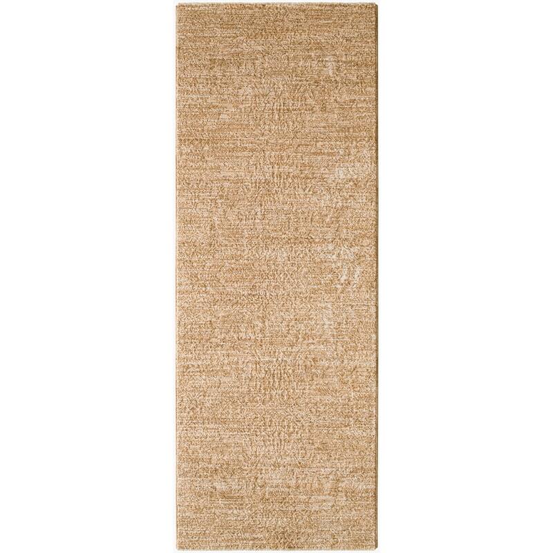 Livabliss Casual Masterpiece Abstract Area Rug - 2'7" x 10' - Taupe