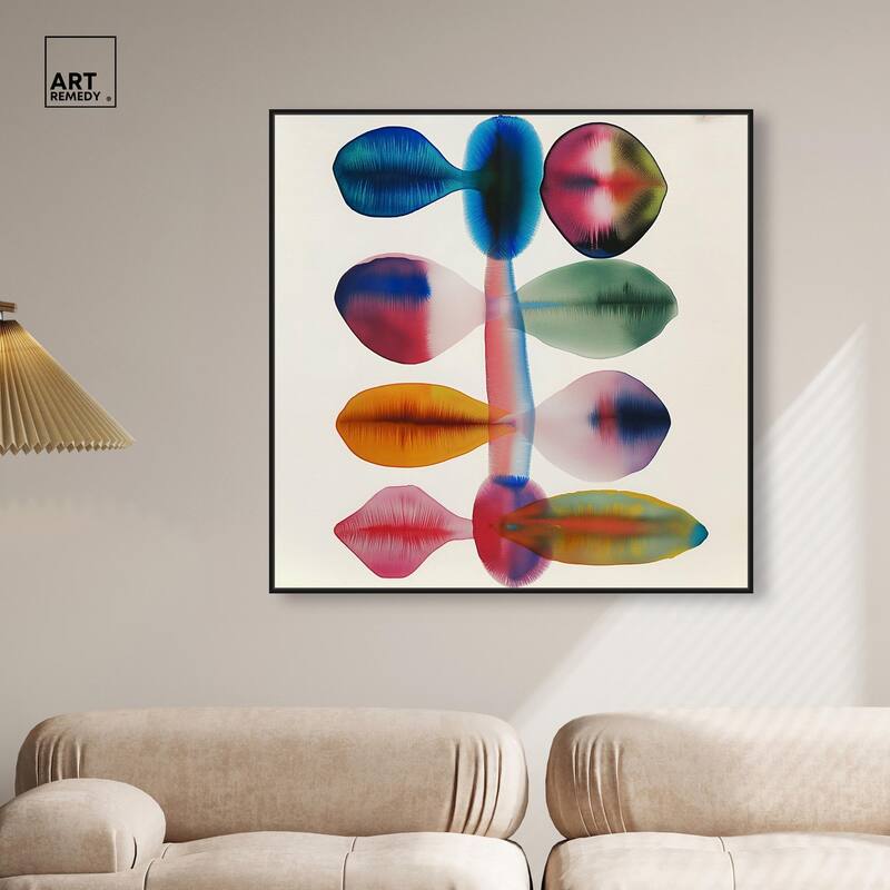 Chromatic Column Canvas by Art Remedy