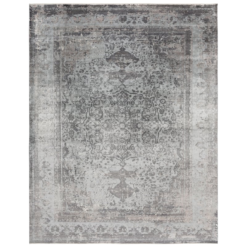 SAFAVIEH Eclipse Rieki Vintage Oriental Rug - 9' x 12' - Grey/Dark Grey