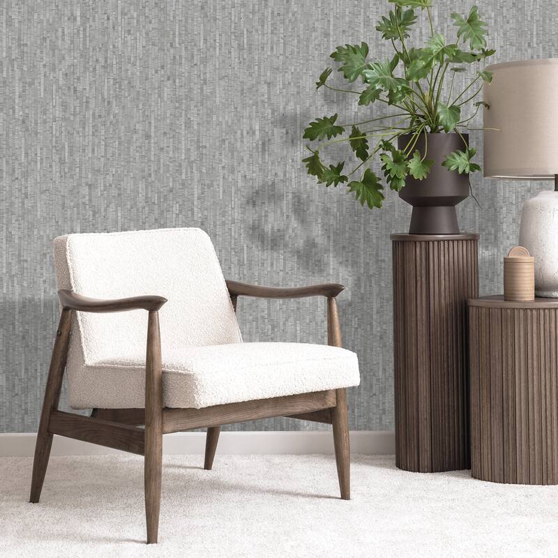 Veer Decor Faux Natural Straw Wallpaper