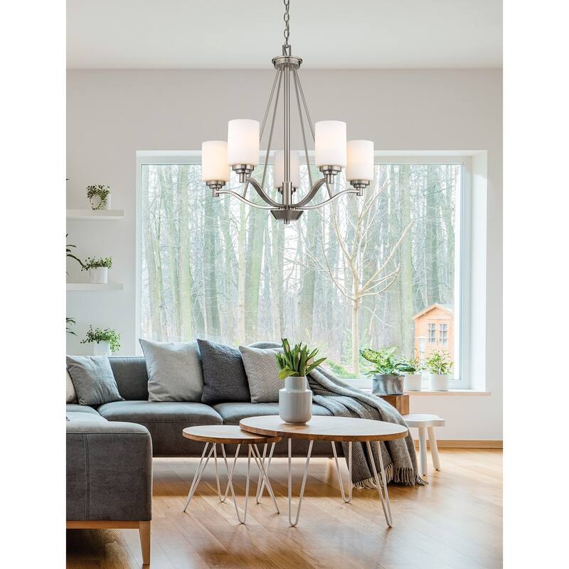 Durham Metal 5 Light Chandelier Ceiling Light