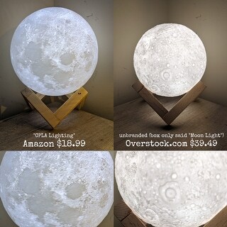 Top Product Reviews For 3d Print Led Moon Lamp Usb Led Night Light