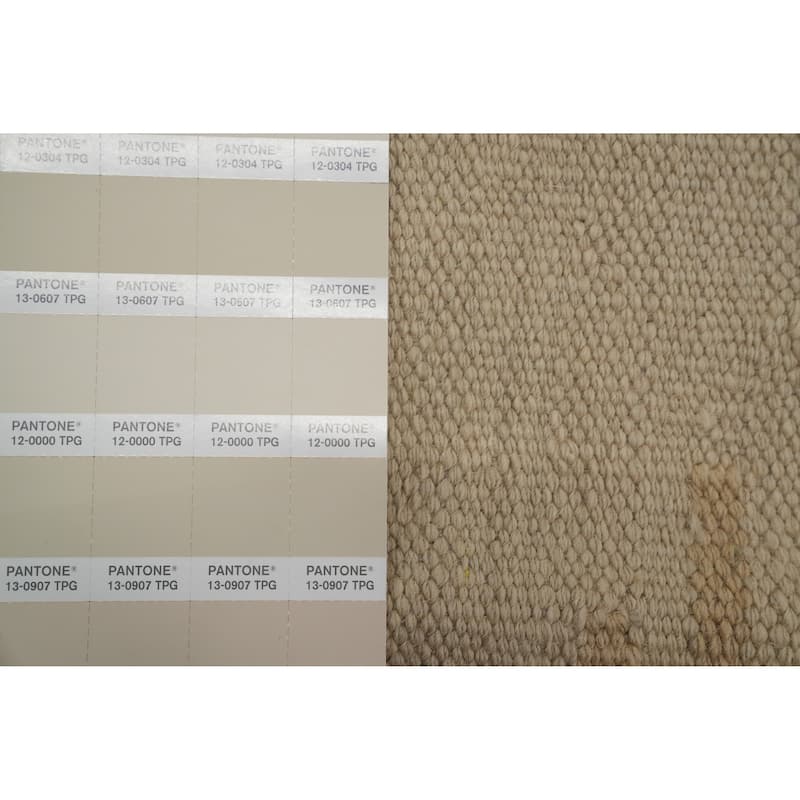 Hand Woven Oriental 100% Wool Carpet Southwestern Tribal Beige & Ivories Kilim Area Rug - 7' 10'' X 4' 8''