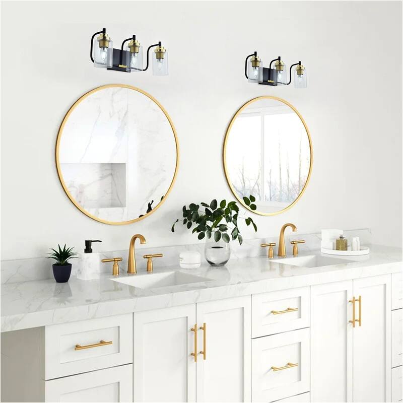 3-Lights Cylinder Luxury Style Bathroom Vanity Lighting - 19.7"D×5.9"W×7.5"H