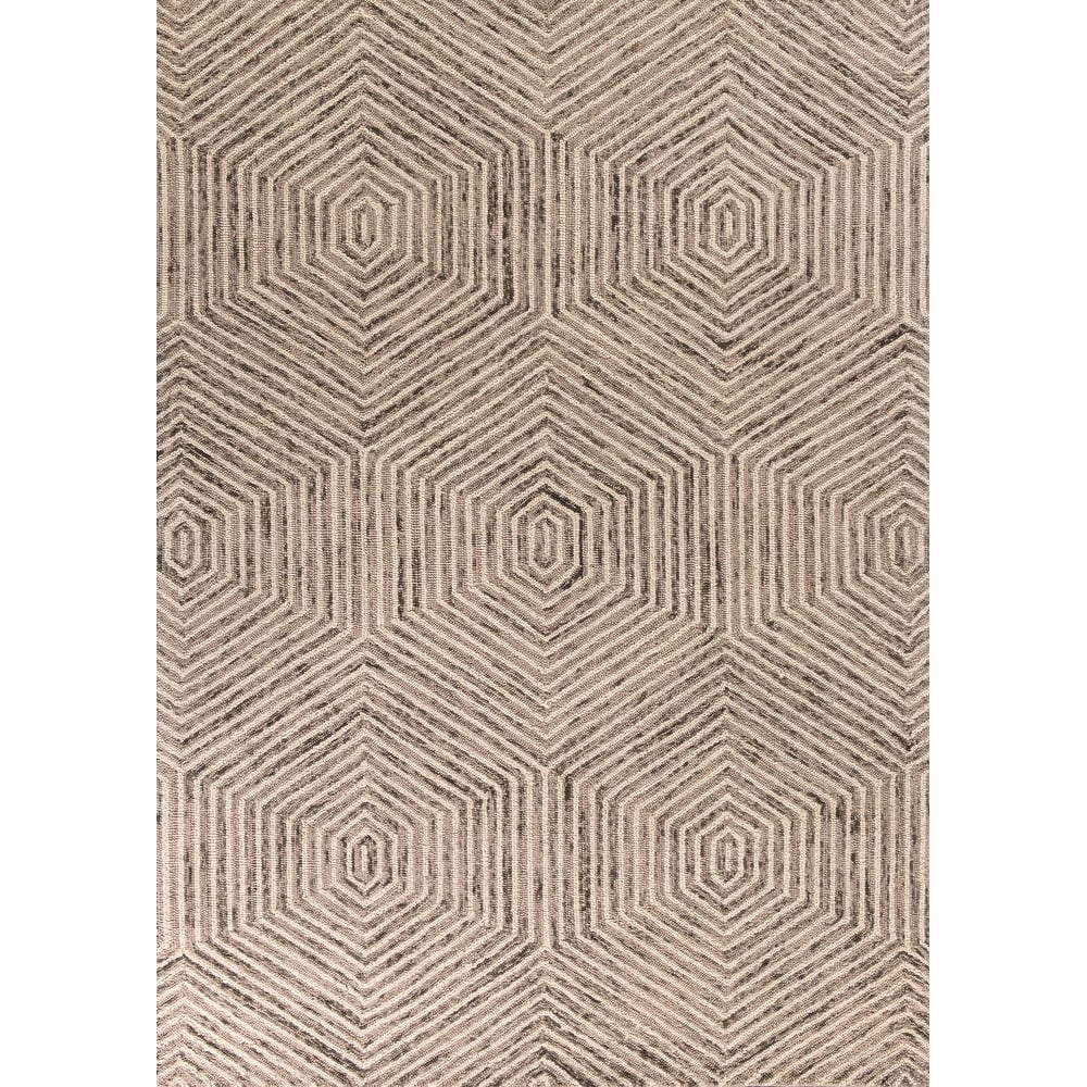 Carson Carrington Kullerod Hand-tufted Wool Honeycomb Rug