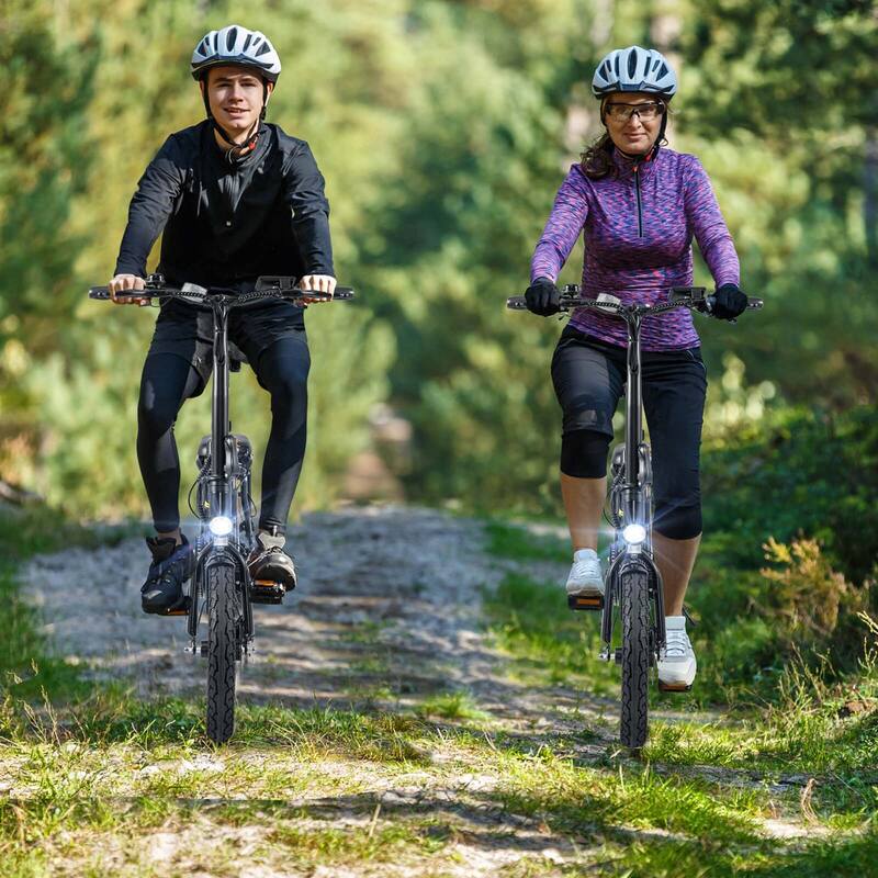 Goplus 16" Folding E-Bike Portable Electric Bicycle with Peak 650 W