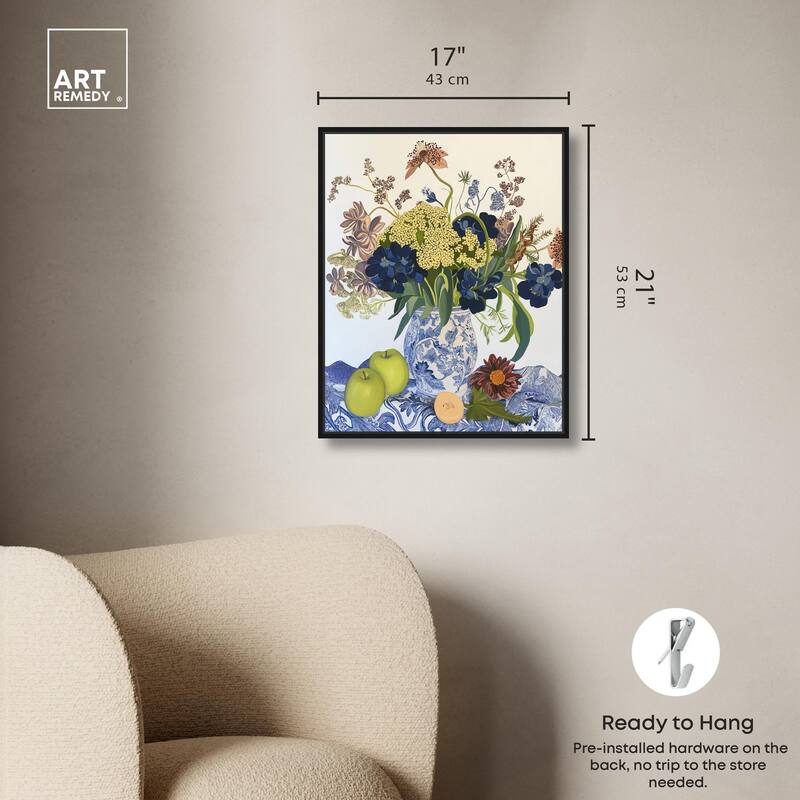 Flowers and Fruit Canvas by Art Remedy