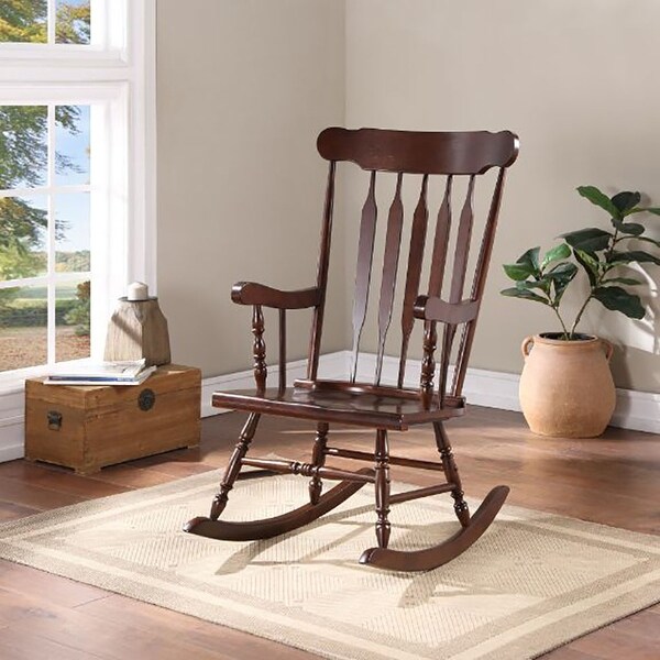 Raina Rocking Chair, Cappuccino Finish - Bed Bath & Beyond - 34652768
