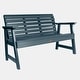 preview thumbnail 10 of 27, Highwood Weatherly Eco-Friendly 4-foot Garden Bench - N/A Blue