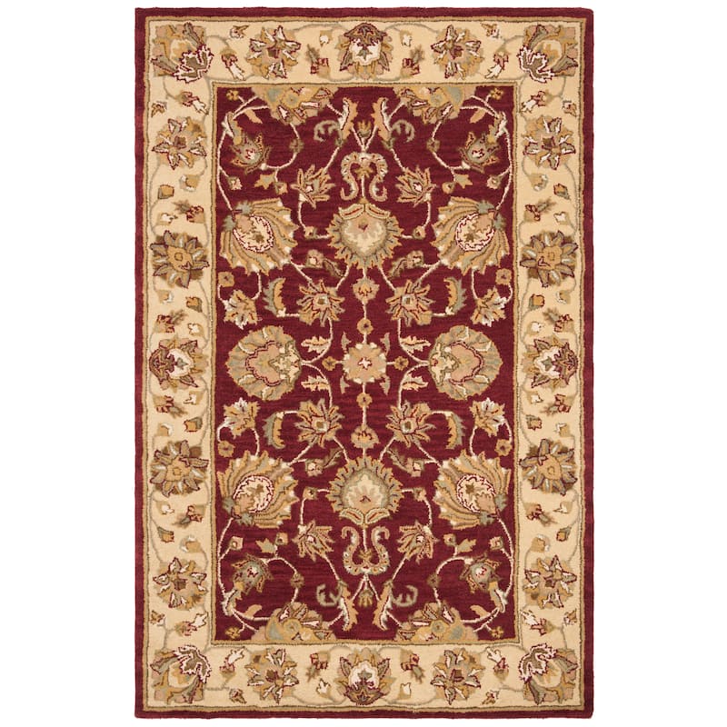 SAFAVIEH Handmade Heritage Kimono Traditional Oriental Wool Rug