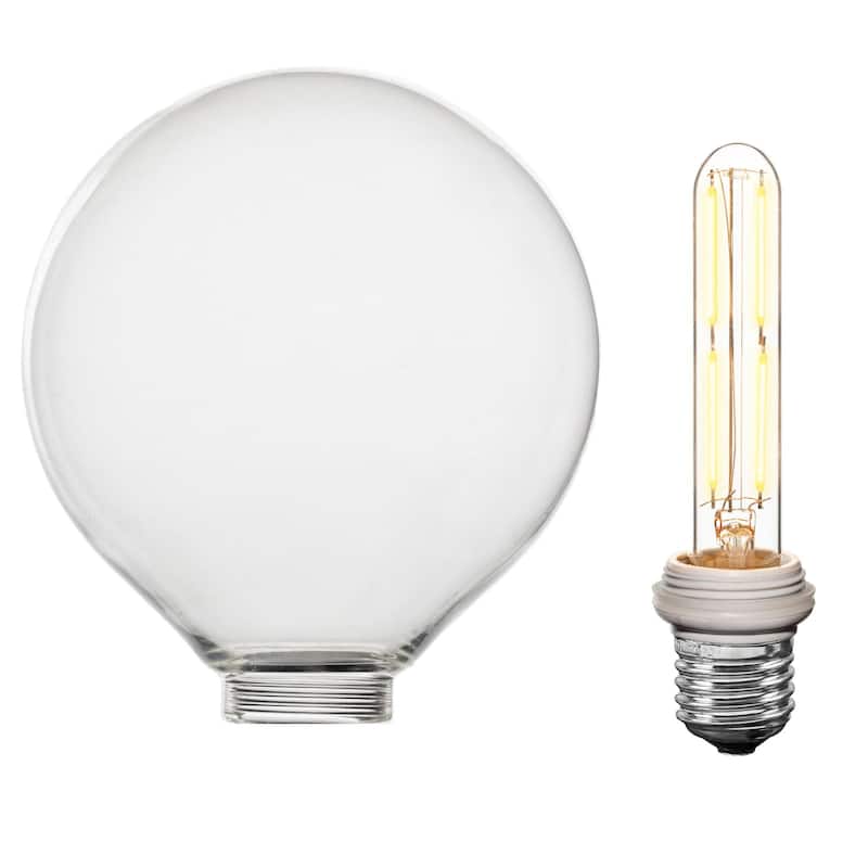 Festive Living LED G125 + T25 Bulb Indoor/Outdoor Covered Edison Bulbs, E26 Base - Large