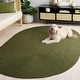preview thumbnail 100 of 174, SAFAVIEH Handmade Braided Country Casual Lavada Rug 7' x 10' Oval - Green