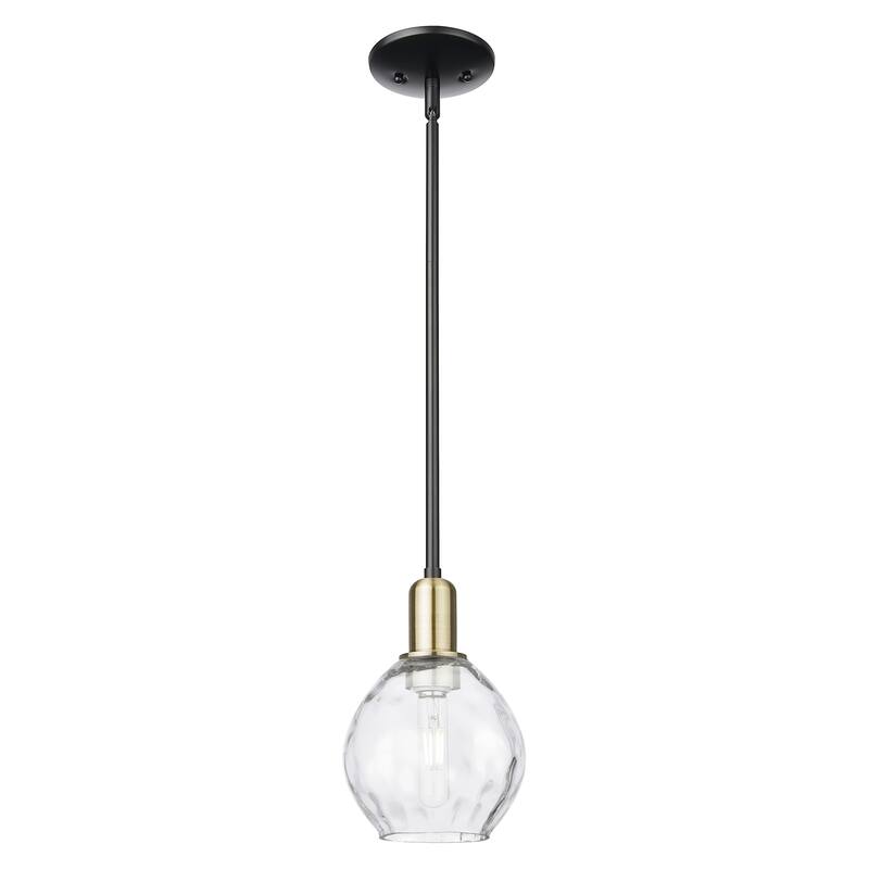 Innovations Lighting Endless Possibilities Arcadia - Waverly - 1 Light 6" Stem Hung Mini Pendant - Black Antique Brass