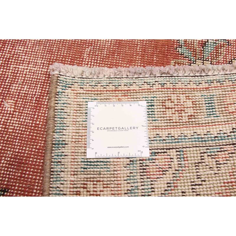 ECARPETGALLERY Hand-knotted Antalya Vintage Dark Copper Wool Rug - 6'1 x 9'2