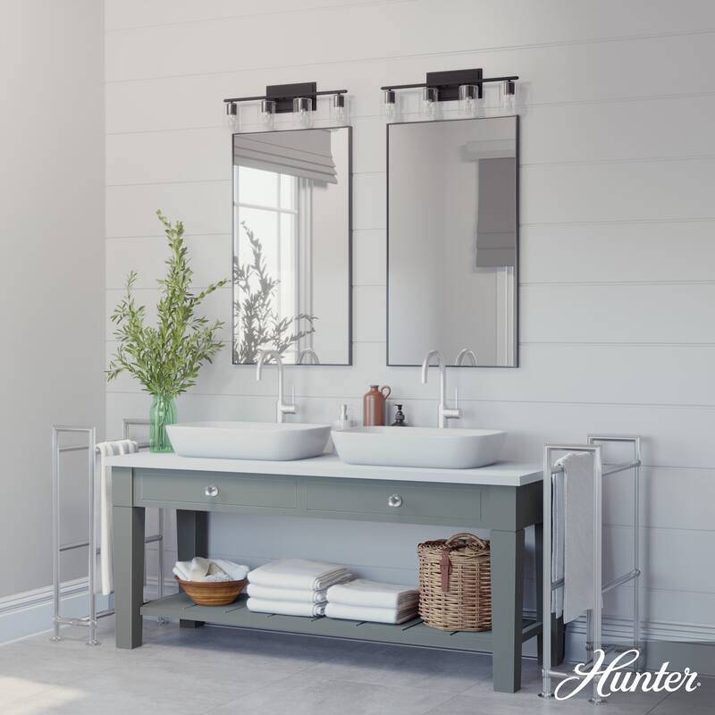 Hunter Kerrison Bathroom Vanity Wall Light - Contemporary, Industrial, Transitional - Damp Rated!