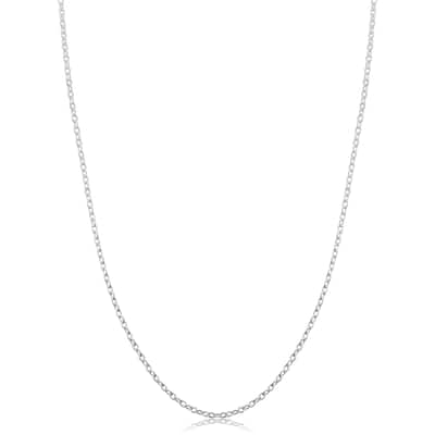 Sterling Silver 1.6 millimeter Round Cable Chain Necklace